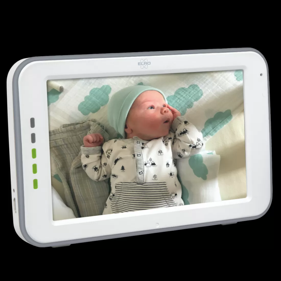 Babyfoon met monitor*ELRO Baby Monitor Royale Hd Babyfoon Met 12,7 Cm Touchscreen En App - Met Twee Extra Babyfoons (Bc3000-3)