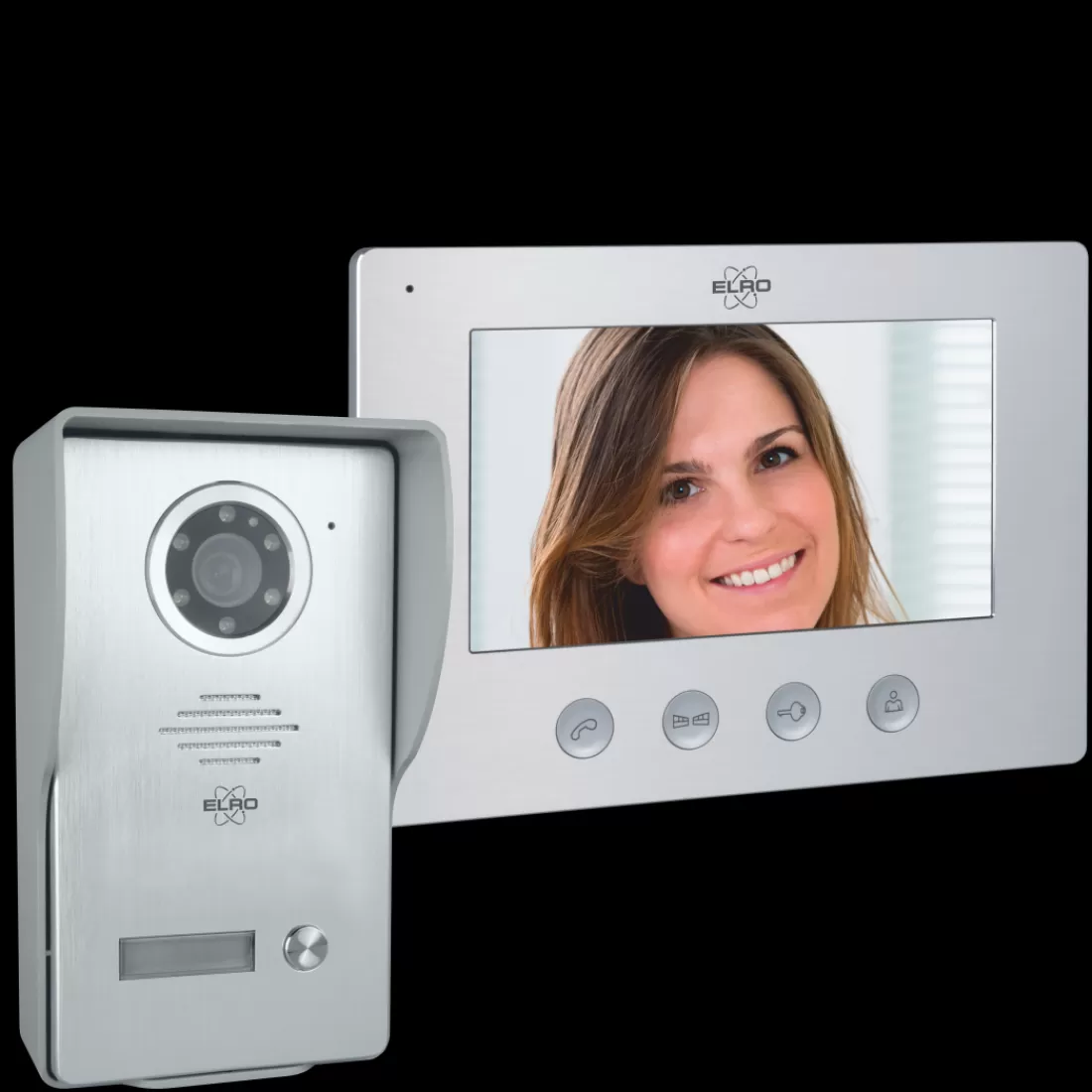 Video deur intercom | Deurintercom met camera*ELRO Bedraad Color Night Vision Deur Intercom Systeem Met Video (Dv477W)