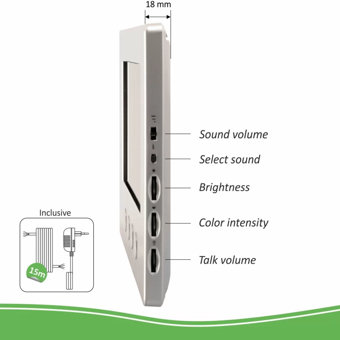 Video deur intercom | Deurintercom met camera*ELRO Bedraad Color Night Vision Deur Intercom Systeem Met Video (Dv477W)