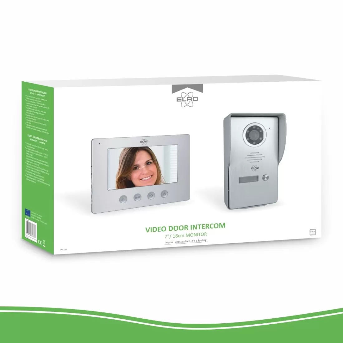 Video deur intercom | Deurintercom met camera*ELRO Bedraad Color Night Vision Deur Intercom Systeem Met Video (Dv477W)