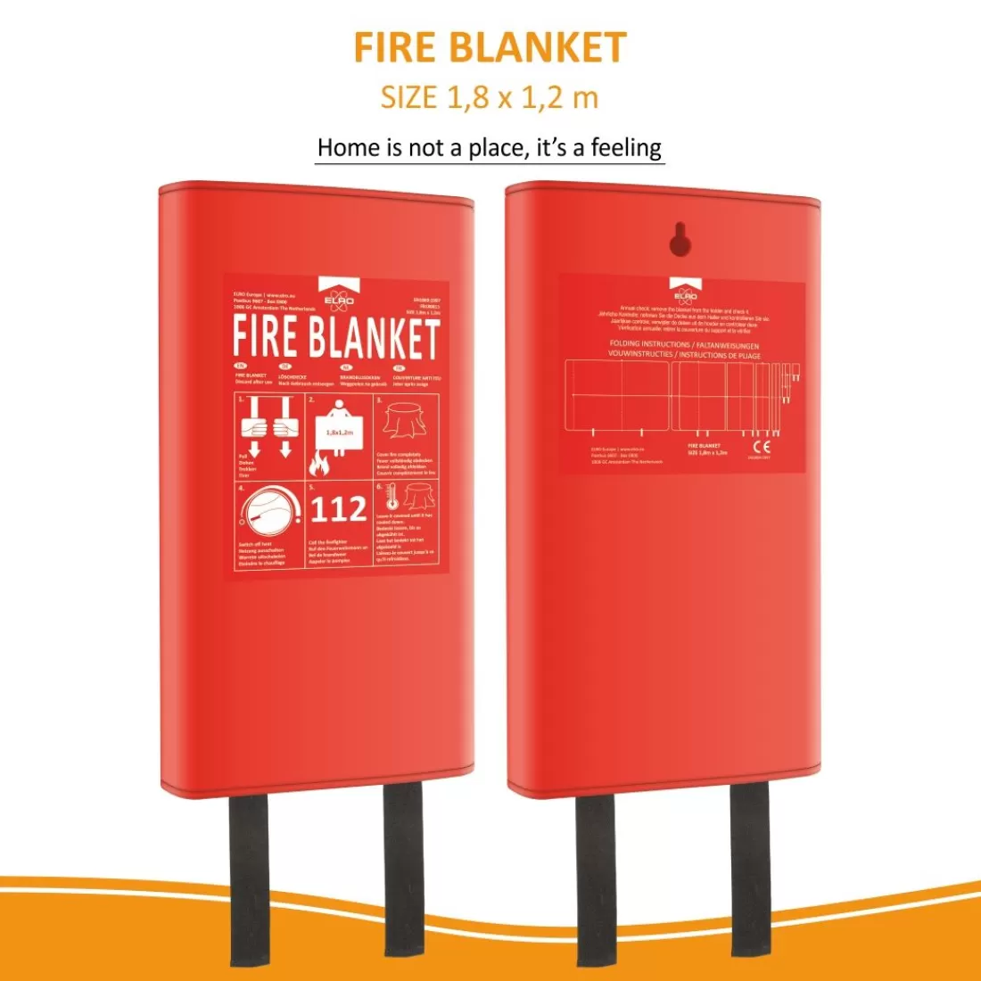 Blus-/branddekens*ELRO Blusdeken 1.80M X 1.20M – Ook Geschikt Voor Personen - Hardcover Hoes (Fb1800)