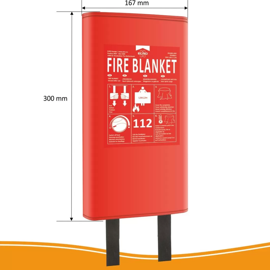 Blus-/branddekens*ELRO Blusdeken 1.80M X 1.20M – Ook Geschikt Voor Personen - Hardcover Hoes (Fb1800)