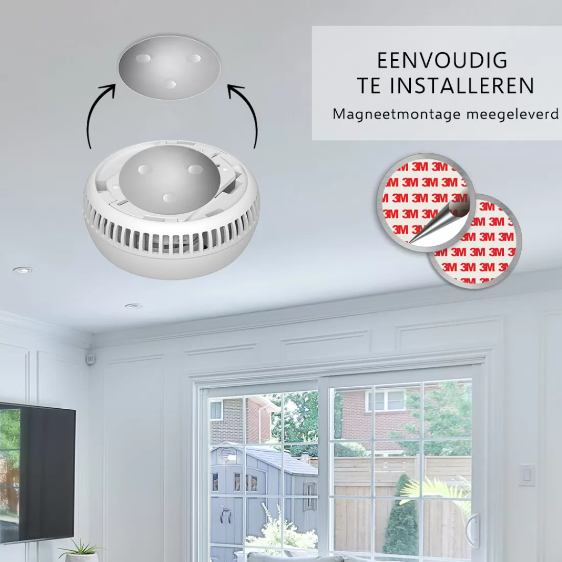 Koolmonoxidemelders | Rookmelders*ELRO Brandpreventieset – 2X Rookmelders Met 5 Jaar Batterij En Magneet Montage + Koolmonoxidemelder Met 10 Jaar Sensor (Ff1840)