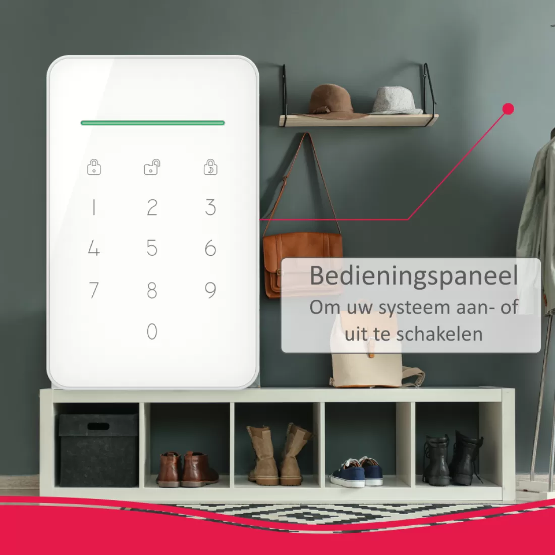 Accessoires alarmsystemen | Alarmsysteem Home+*ELRO Controlepaneel Voor As90S Home+ Alarmsysteem (As90Kea)