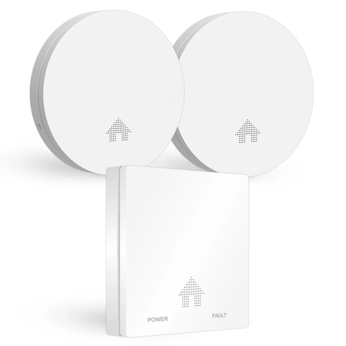 Koolmonoxidemelders | Rookmelders*ELRO Design Brandpreventieset - 2X Ultra Dunne Rookmelder & Ultra Dunne Koolmonoxidemelder Met 10 Jaar Batterij - Voldoet Aan Europese Norm En14604 En En50291 (Ff4610)