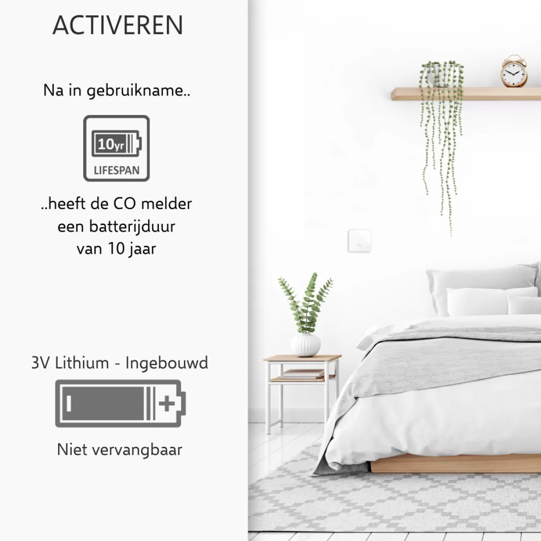 Koolmonoxidemelders | Rookmelders*ELRO Design Brandpreventieset - 2X Ultra Dunne Rookmelder & Ultra Dunne Koolmonoxidemelder Met 10 Jaar Batterij - Voldoet Aan Europese Norm En14604 En En50291 (Ff4610)