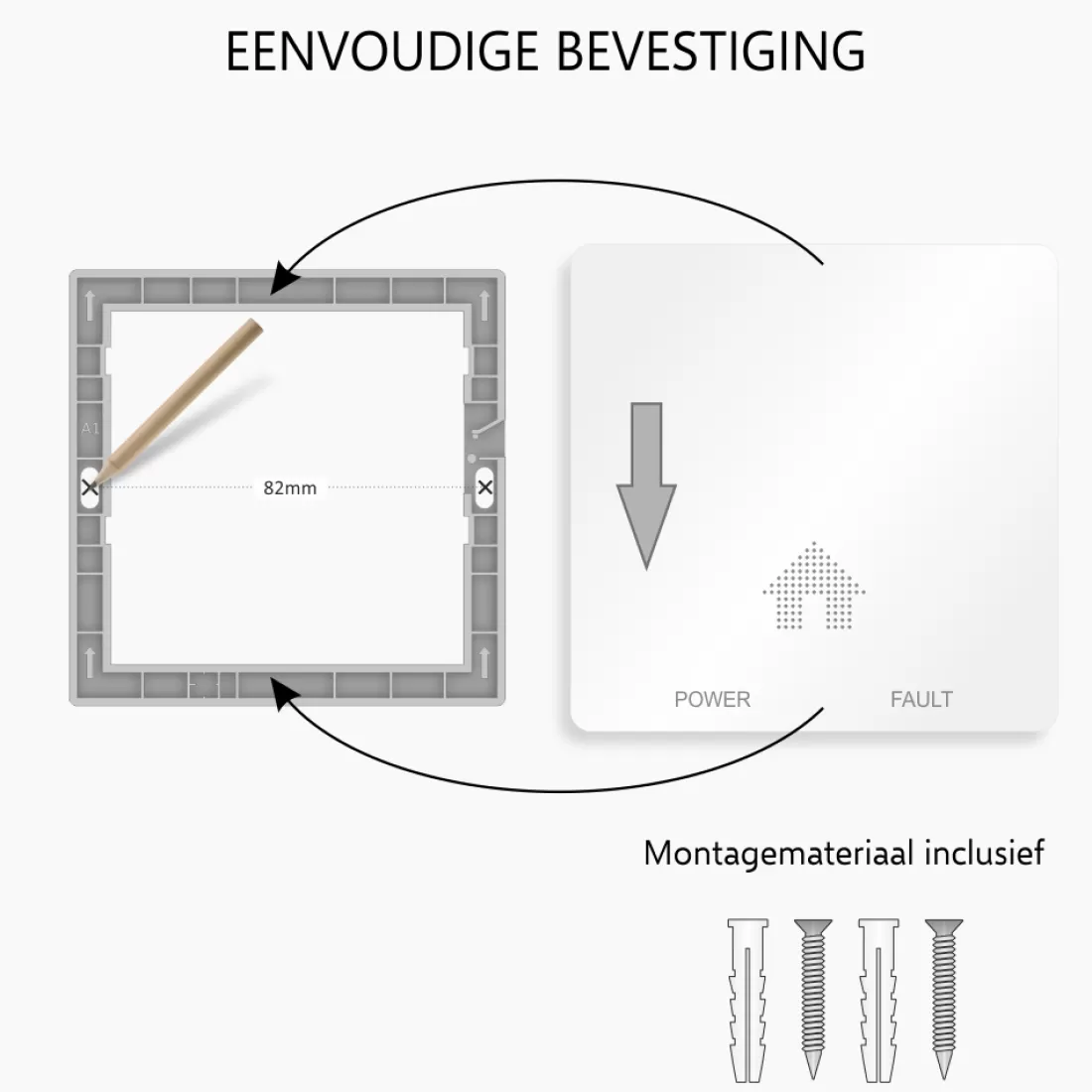 Koolmonoxidemelders | Rookmelders*ELRO Design Brandpreventieset - 2X Ultra Dunne Rookmelder & Ultra Dunne Koolmonoxidemelder Met 10 Jaar Batterij - Voldoet Aan Europese Norm En14604 En En50291 (Ff4610)