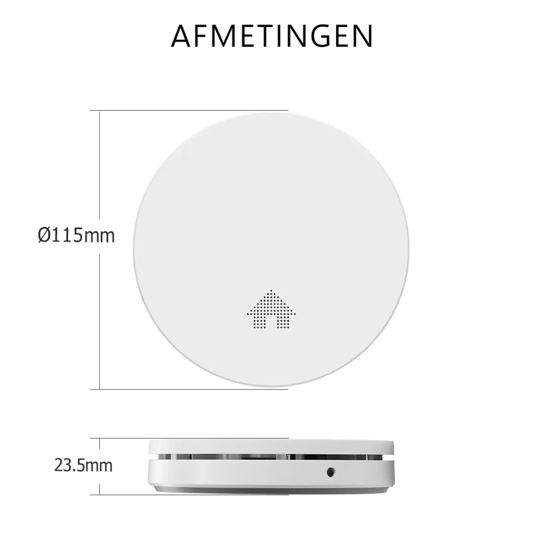 Koolmonoxidemelders | Rookmelders*ELRO Design Brandpreventieset - 2X Ultra Dunne Rookmelder & Ultra Dunne Koolmonoxidemelder Met 10 Jaar Batterij - Voldoet Aan Europese Norm En14604 En En50291 (Ff4610)