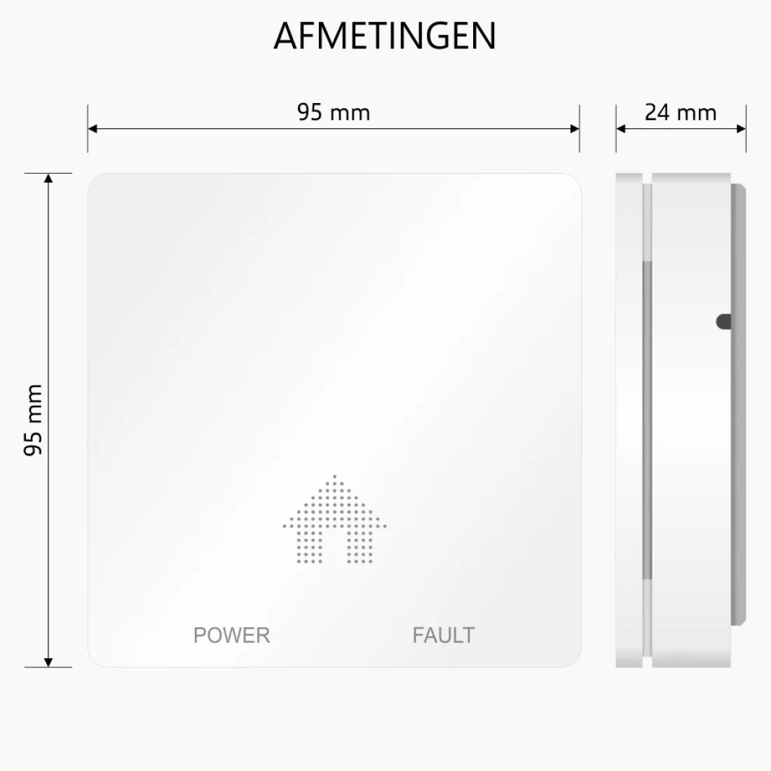 Koolmonoxidemelders | Rookmelders*ELRO Design Brandpreventieset - 2X Ultra Dunne Rookmelder & Ultra Dunne Koolmonoxidemelder Met 10 Jaar Batterij - Voldoet Aan Europese Norm En14604 En En50291 (Ff4610)