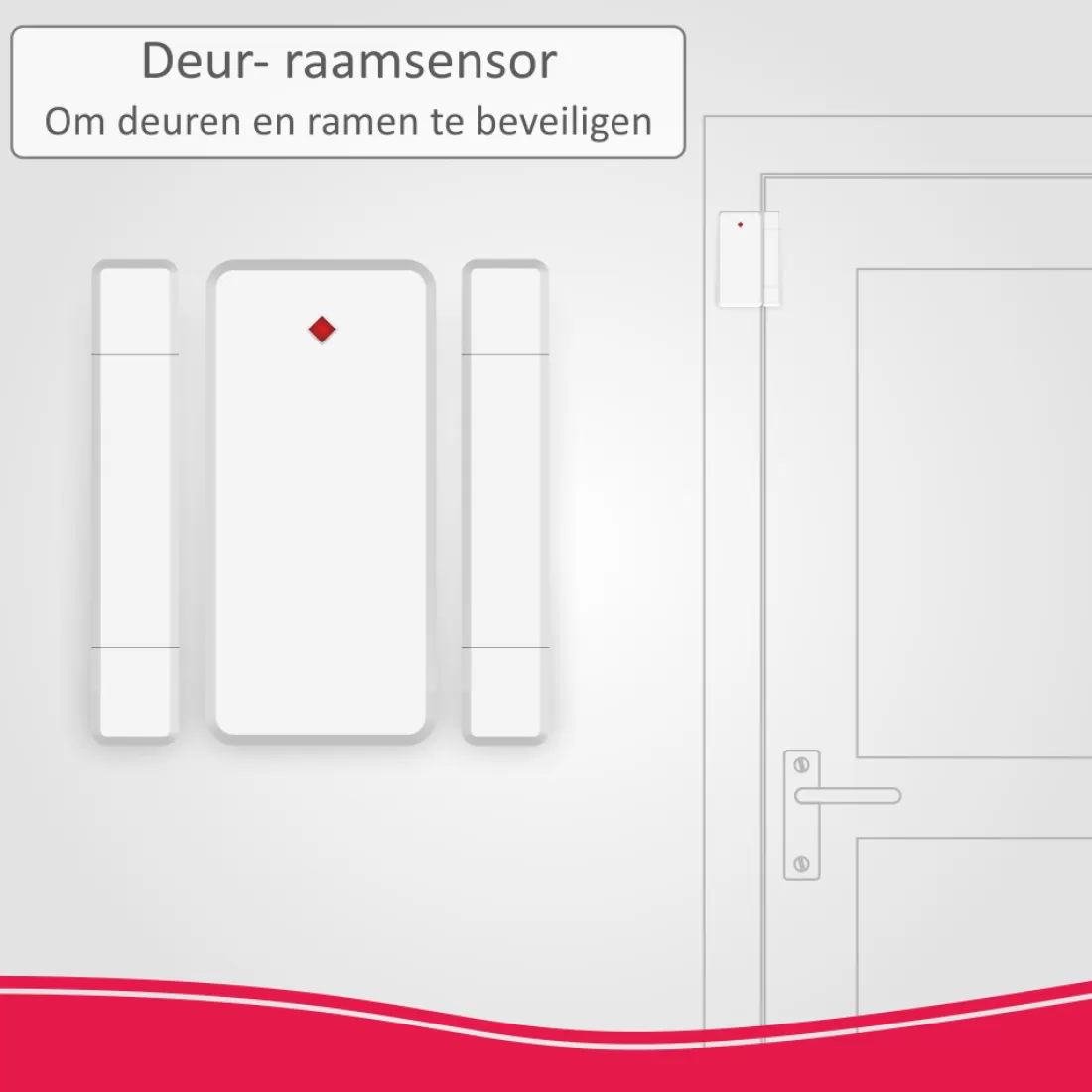 Accessoires alarmsystemen | Alarmsysteem Home+*ELRO Deur/Raam Sensor Voor As90S Home+ Alarmsysteem (As90Ma)