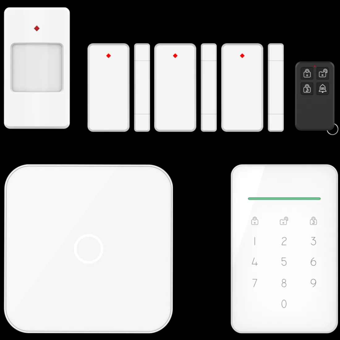 Alarmsysteem zonder meldkamer | Alarmsysteem Home+*ELRO As90S Home+ Slim Draadloos Alarmsysteem – Wifi – Gsm Functie – Als Beste Getest (As90S)