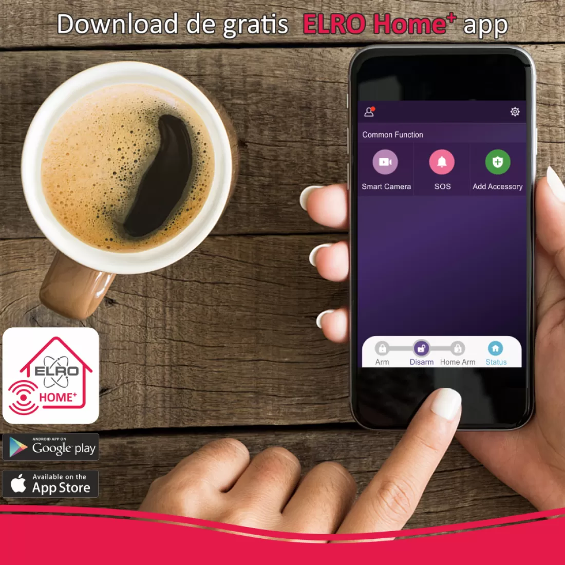 Alarmsysteem zonder meldkamer | Alarmsysteem Home+*ELRO As90S Home+ Slim Draadloos Alarmsysteem – Wifi – Gsm Functie – Als Beste Getest (As90S)