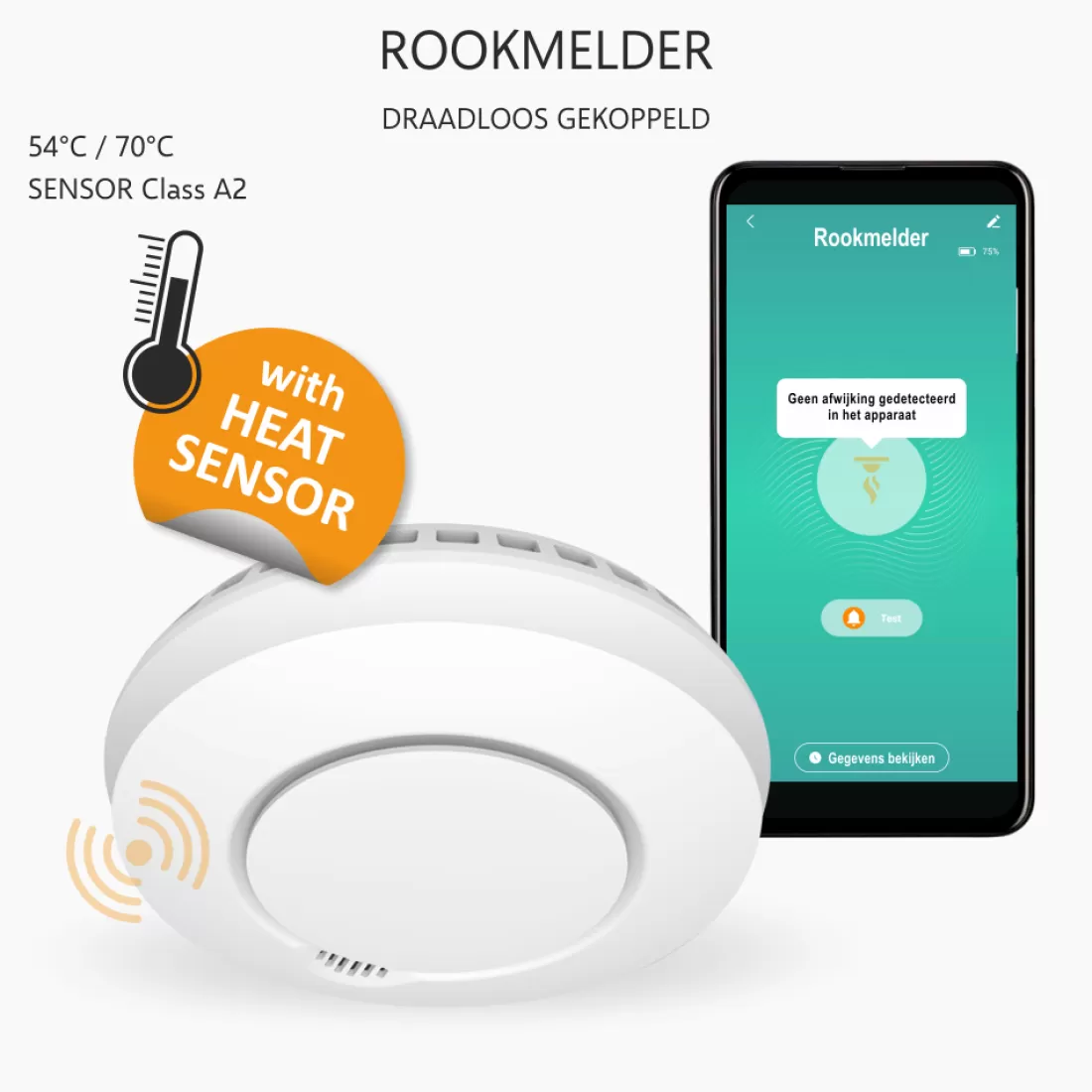 Koppelbare rookmelders | Rookmelders*ELRO Connects Rookmelder Kit - Complete Set Met K2 Connector En 3X Draadloos Koppelbare Rookmelder (Sf500S)
