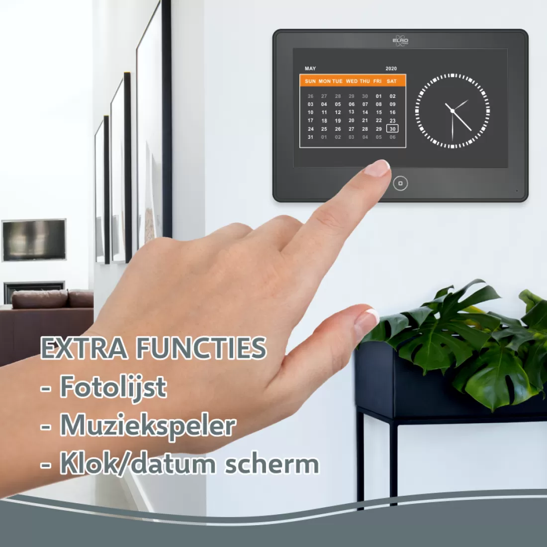 Video deur intercom | Deurintercom met camera*ELRO Pro Pv40 Full Hd Video Deur Intercom Systeem Met Extra Monitor (Pv40)