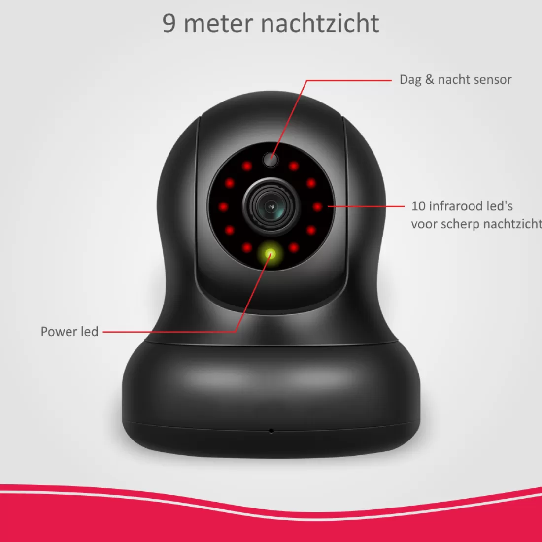 Accessoires alarmsystemen | Alarmsysteem Home+*ELRO Full Hd Pan/Tilt Beveiligingscamera Voor As90S Home+ Alarmsysteem (As90Ca)