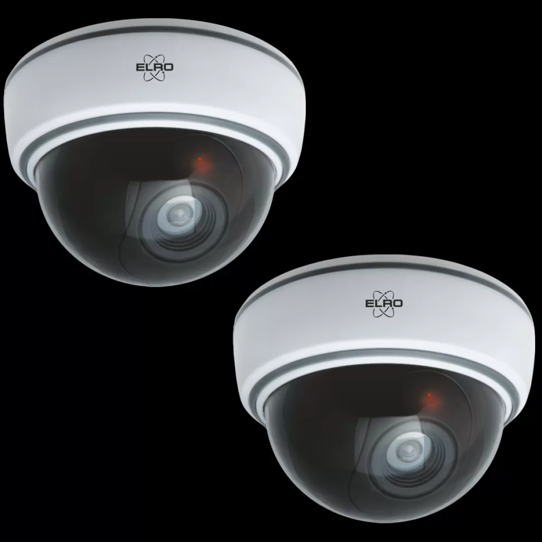 Dummy camera met led | Dummy camera's*ELRO Indoor Dummy Dome Camera Met Flash Light - 2 Pack (Cdd15F)