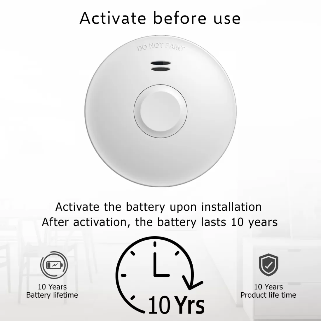 Koppelbare rookmelders | Rookmelders*ELRO Koppelbare Rookmelder Met 10 Jaar Batterij – Voldoet Aan Europese Norm En14604 - 2-Pack (Fz5010R)