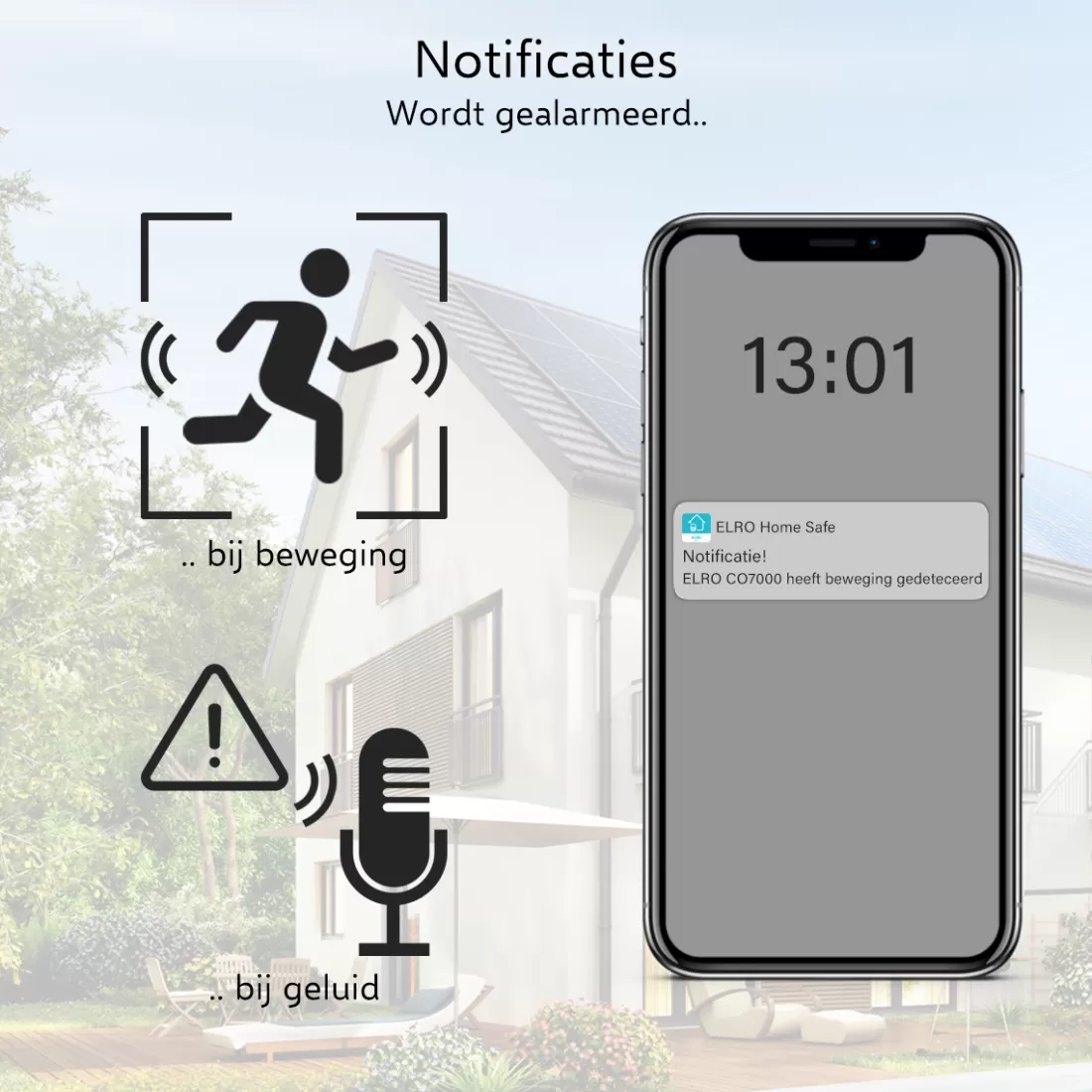 IP Camera*ELRO Outdoor Wifi Ip Beveiligingscamera Met Bewegingsmelder En Nachtzicht – Full Hd 1080P Bewakingscamera – Ip66 Waterdicht (Co7000)