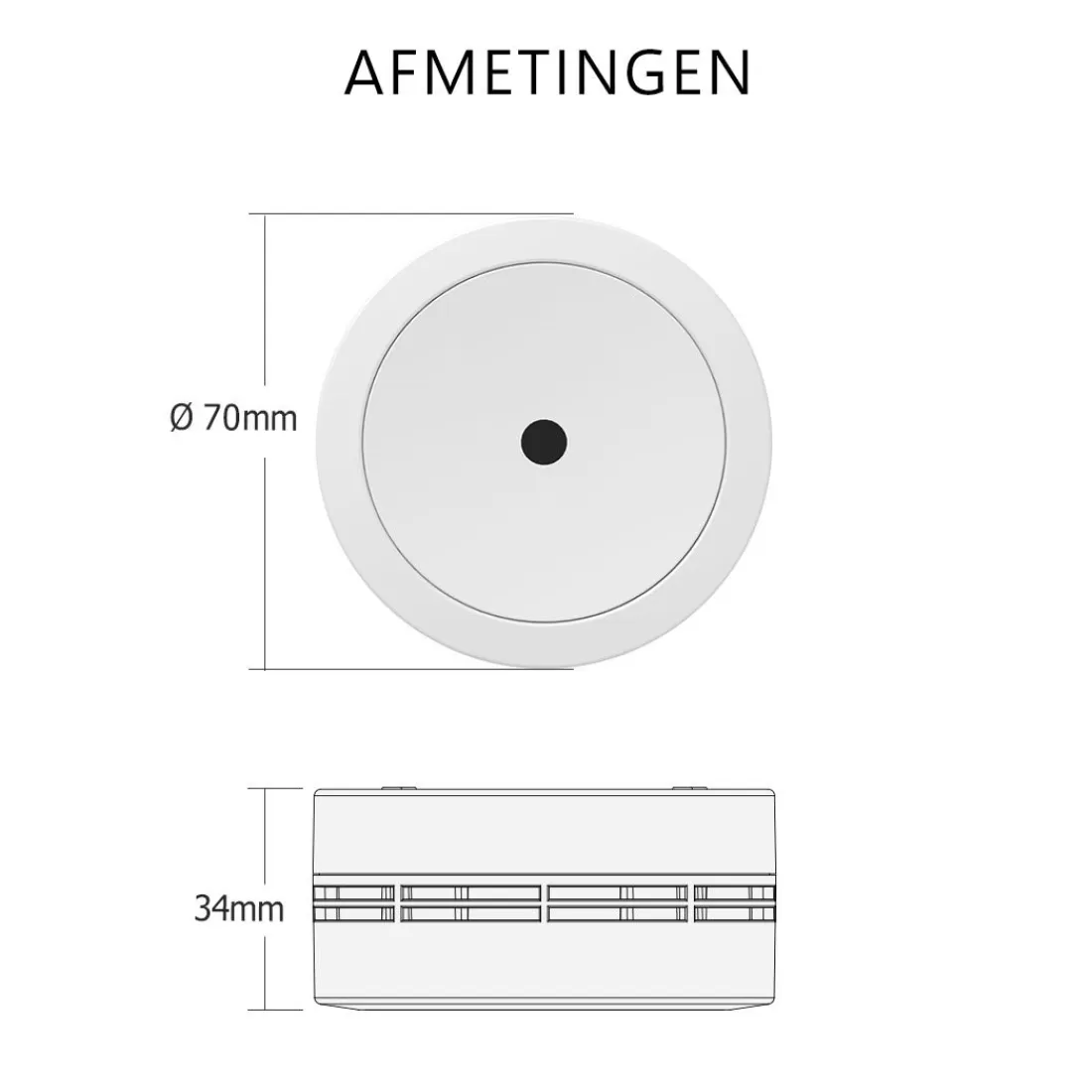Rookmelders*ELRO Rookmelder - Compact Design Met 10 Jaar Batterij - Geschikt Voor In Caravan, Camper En Boot - 2 Pack (Fs7810)