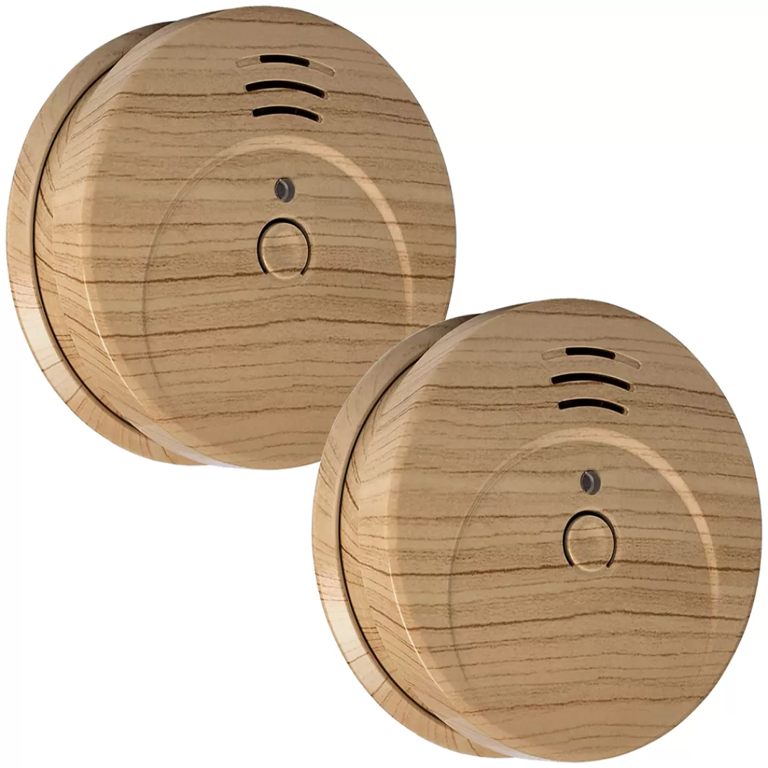 Rookmelders*ELRO Rookmelder Met Hout Look En 5 Jaar Batterij - 2-Pack (Fs1605)