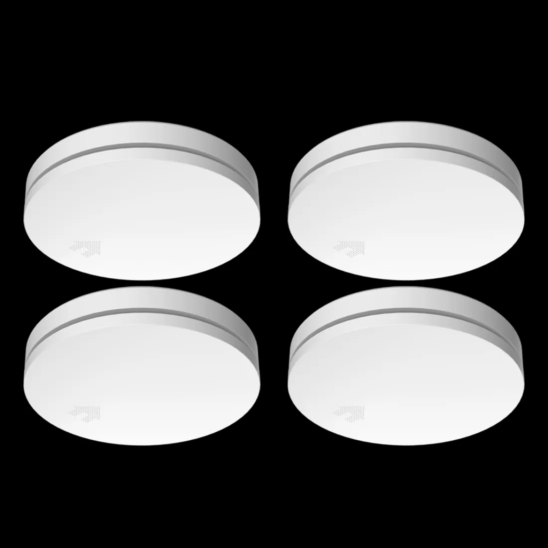 Rookmelders*ELRO Ultra Dunne Rookmelder Met 10 Jaar Batterij - Voldoet Aan Europese Norm En14604 - 4-Pack (Fs4610)