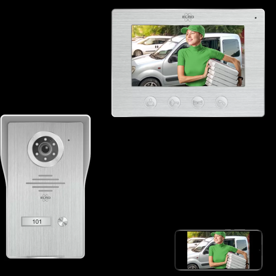 Video deur intercom*ELRO Wifi Ip Video Deur Intercom (Dv477Ip)