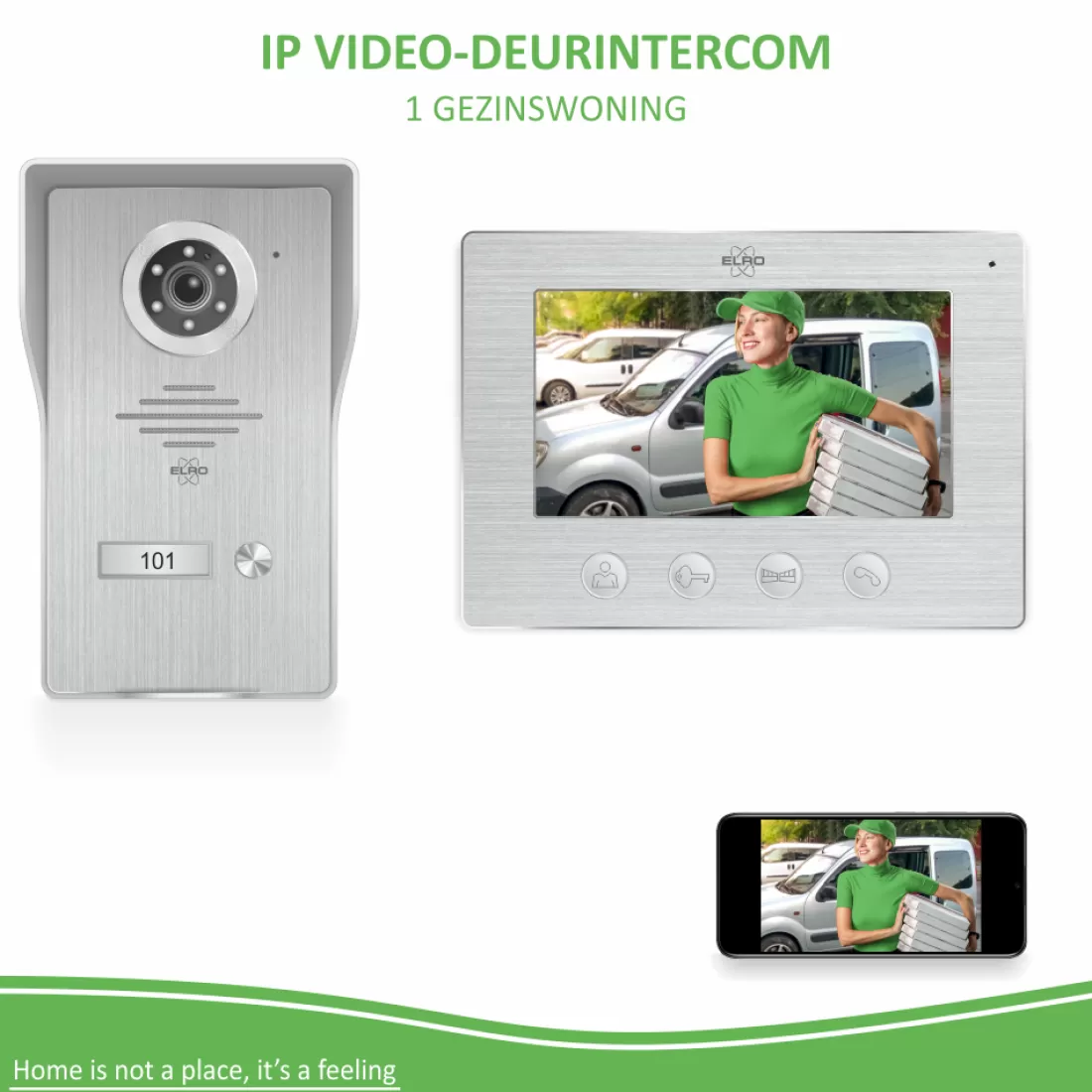 Video deur intercom*ELRO Wifi Ip Video Deur Intercom (Dv477Ip)